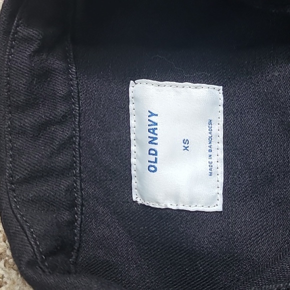 Old Navy Black Jean Jacket Cropped Button-Front - Picture 2 of 7